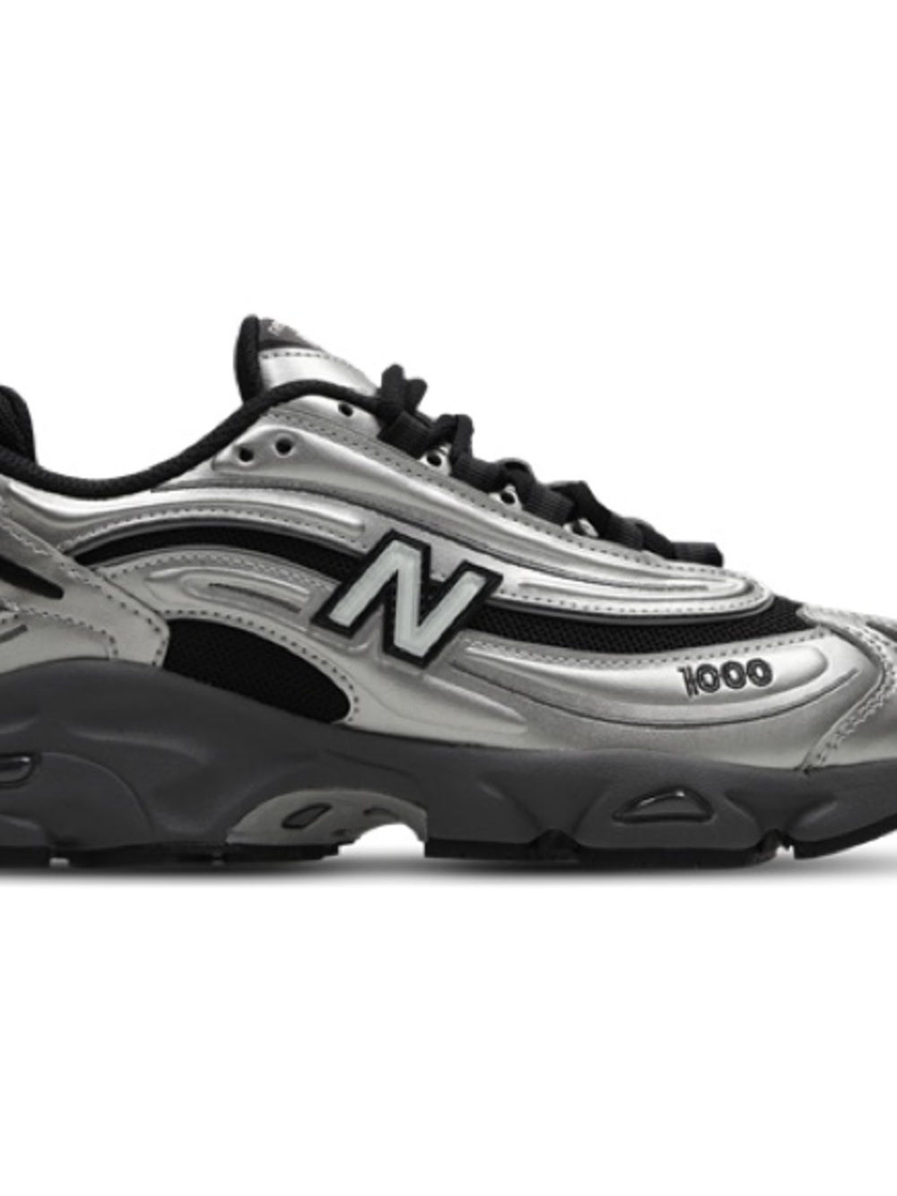 New Balance Men's 1000 Sneakers in Silver and Black